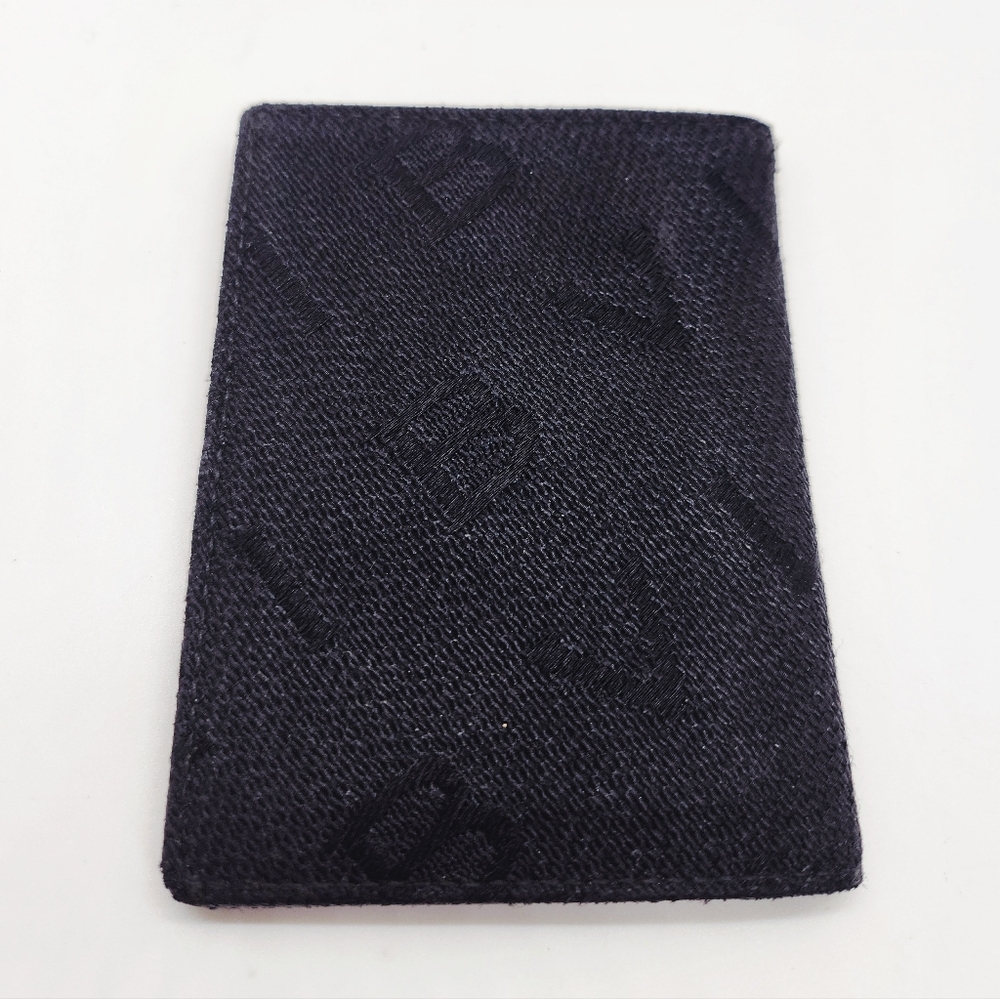 BVLGARI Logomania Canvas Leather Compact Bifold Wallet Cardholder - Picture 2 of 7